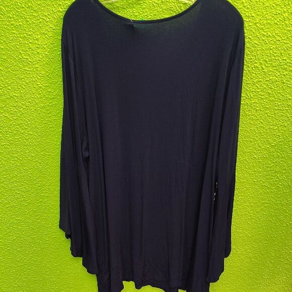 Roaman's Black and Gold Embellished Tunic - Picture 3 of 3